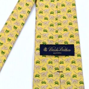 Brooks Brothers Cheetah Silk Tie